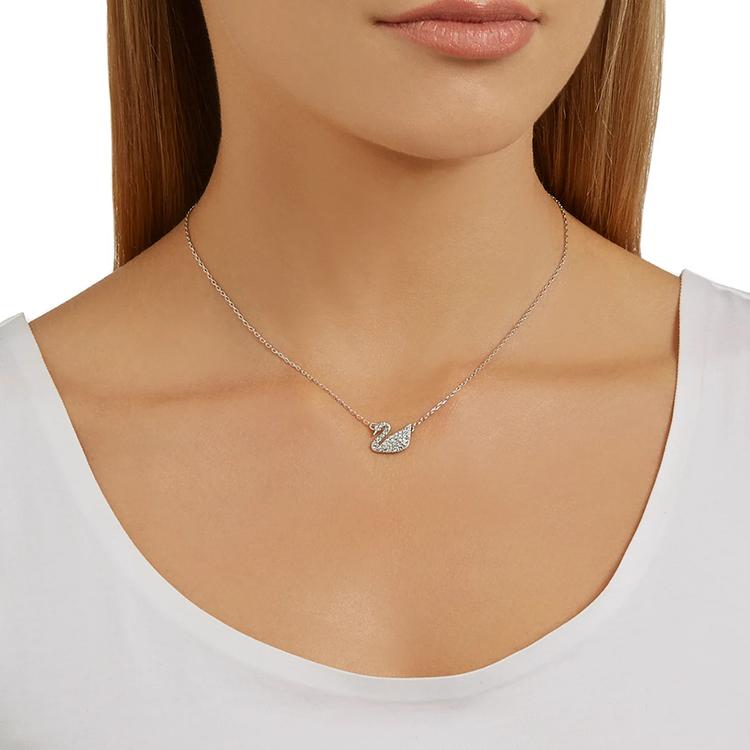 Swarovski Asian Special Edition Imitation Crystal Necklace Women Necklace Silver 5187404