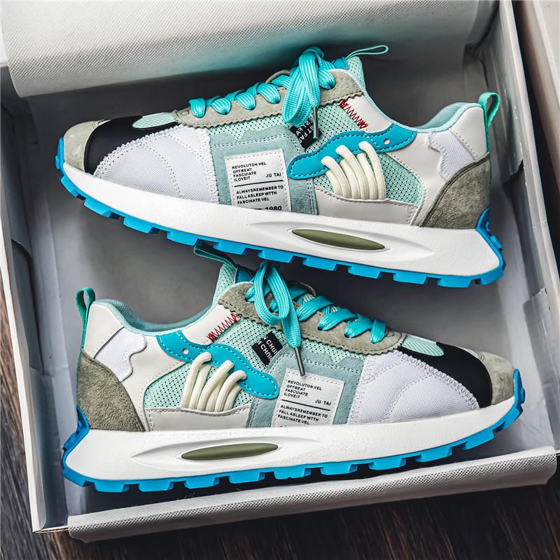 Fashion Designer Men's Shoes Dissolved Thick-sole Shoes Casual Shoes Men's Breathable Low-top Sneakers