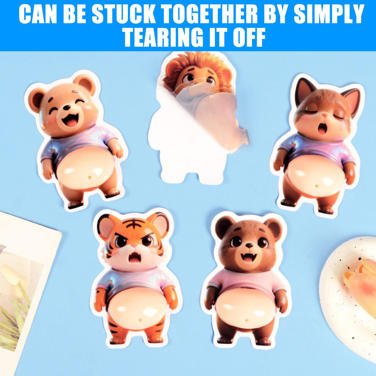 

Adorable 3D Dog Man Sticky Toy Flexible PVC Funny Sticker For Classroom Desk Decoration And Vehicle Styling Reduce Stress 1