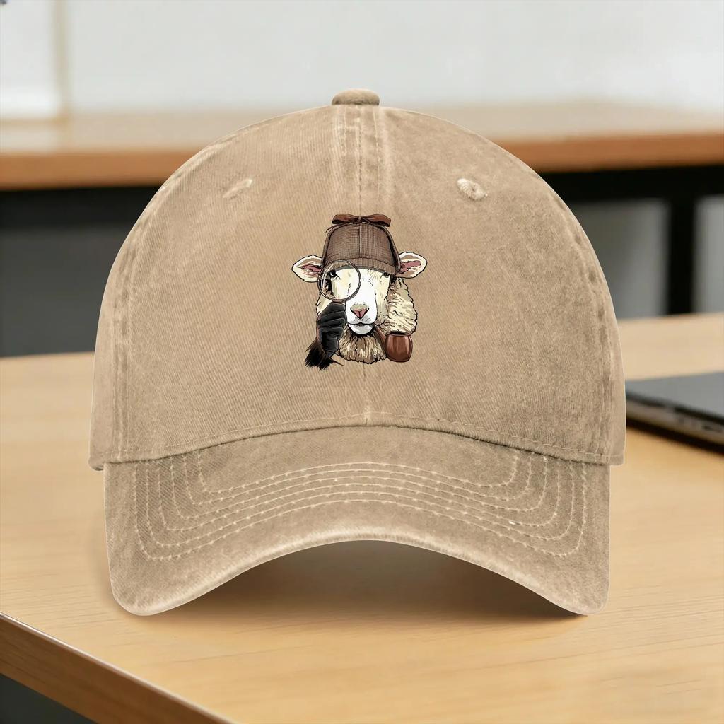 Sheep Detective Farmer Sheep Farm Animal Lover Casual Baseball Cap For UnisexTeens Summer Outdoor Sports Trucker Hat