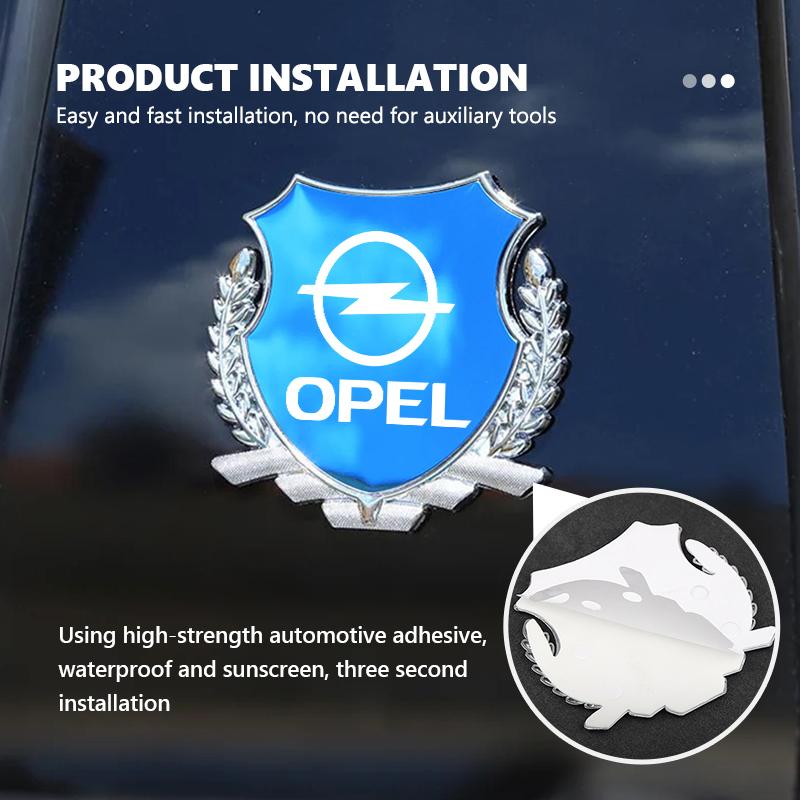 Pegatinas 3D para Carrocería Emblemas Estilo Espigas de Trigo Calcomanías Decoración Para Opel Insignia Astra G J F K Vectra C H Corsa C B D Omega