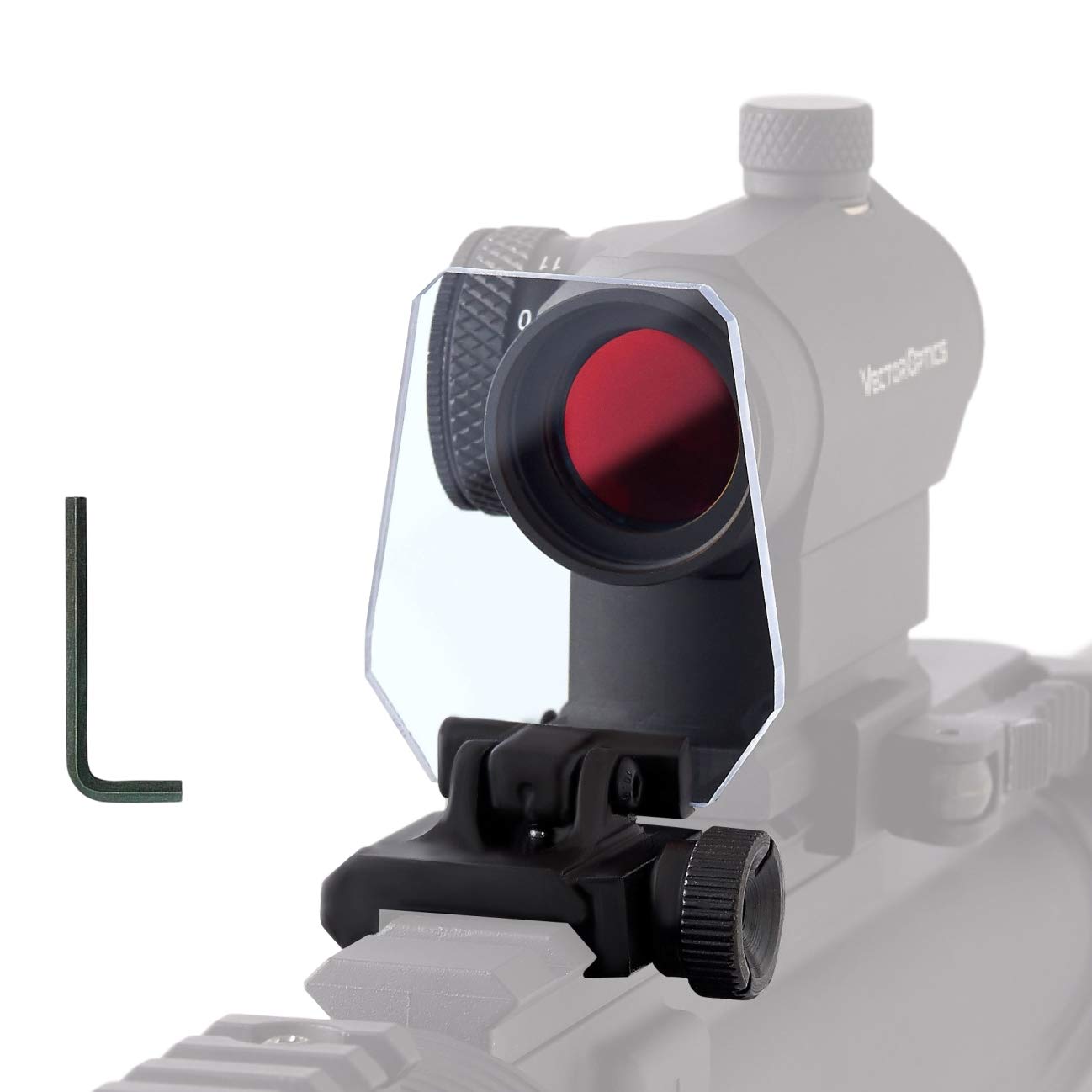 

AO&S Scope Shield [Medium Type, T1] Polycarbonate 250x Magnification, 63mm Height, Clear/Black