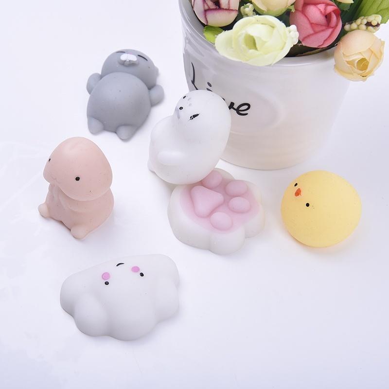 Super Cute White Squishy Seal Squishies Funny Simulation Toys Vent Toys Gift Home Decoration  Fairy Garden Mini Ducks