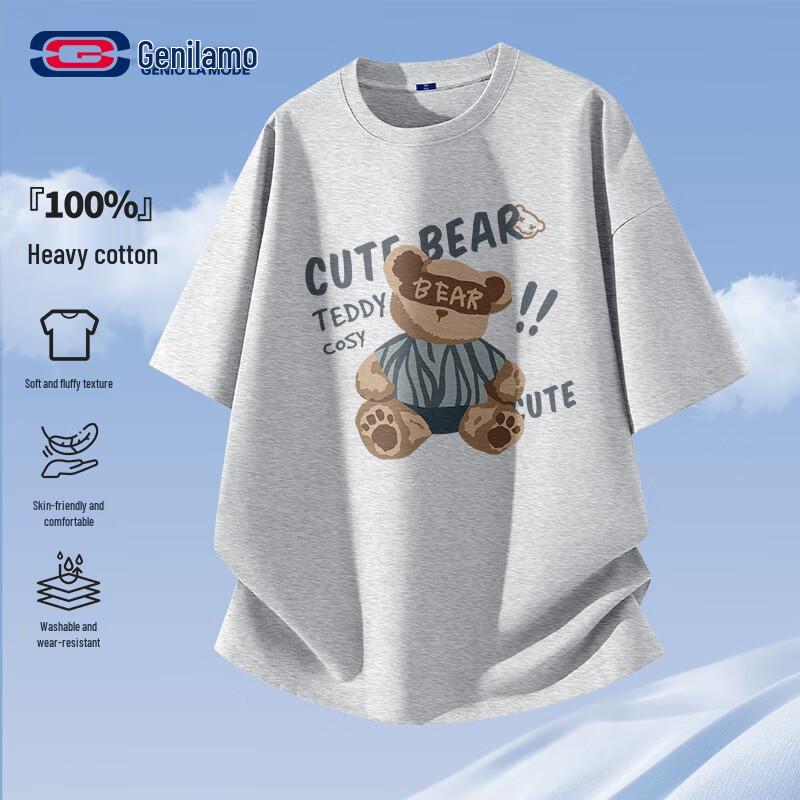 GENIOLAMODE Men's Cotton Graphic T-Shirt