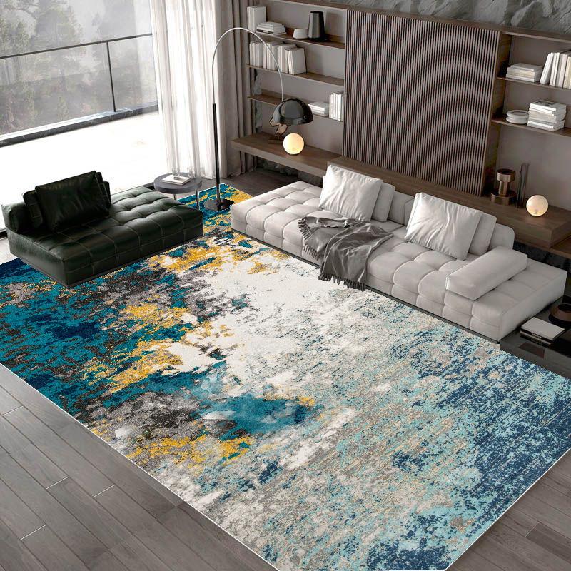 Nordic Livng Room Carpet Home Decoration Abstract Design Rug Bedroom Decor Area Rugs Washable Non-slip Dining Room Floor Mat