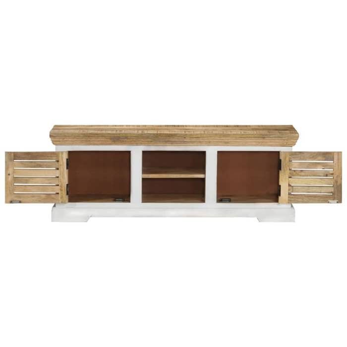 VidaXL Meuble TV 110x30x40 cm Bois massif de manguier 337848
