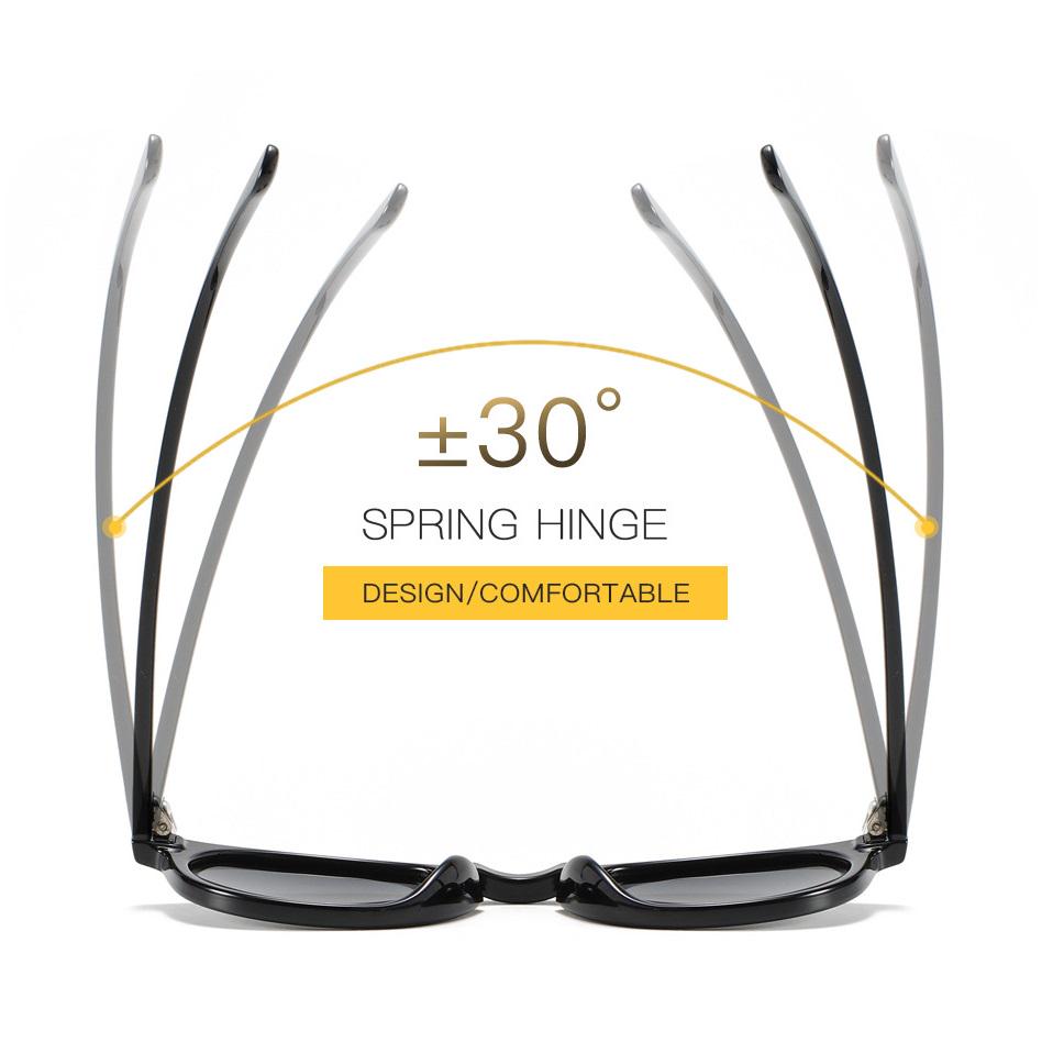 aoron Modische Sonnenbrille mit runden Gläsern und polarisiertem TR90-Rahmen, UV400-Schutz, Blendschutz für Männer und Frauen