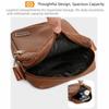 PU Leather Men's Shoulder Bag Waterproof Large Capacity Single Backpack Black Brown Men's Messenger Bags Men Women