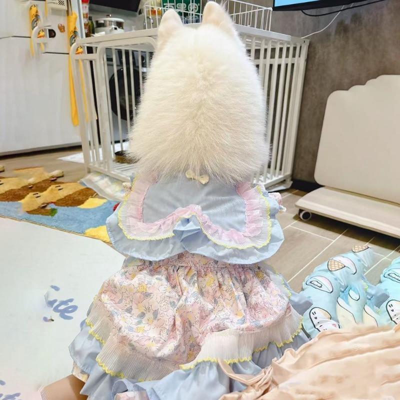 

Домашнее животное Весна/Лето Принцесса Крупная и Средняя Собака Шлейка Сетчатая Юбка Домашний питомец Собака Собака Кошка Одежда Самоед Против выпадения шерсти 8XL chest 100 back 70 about 56-40 kg