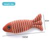 Cat Toys, Huge Linen Fish for Teasing Cats, Self-entertainment, Chewing and Grinding Teeth Cat, Mint Fish, Wavy Cloth Fish Cat Toys