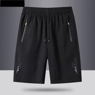 Shorts de basquete de verão, novo estilo, casual masculino, calças cinco quartos de secagem rápida, calças largas e largas de fitness de seda gelada