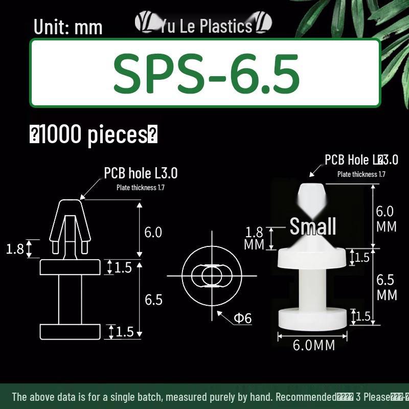 Aircraft Model PC Board Standoff Insulation, SPS-5~15, 3.0 PCB Hole, High Isolation, Loose/Packaged