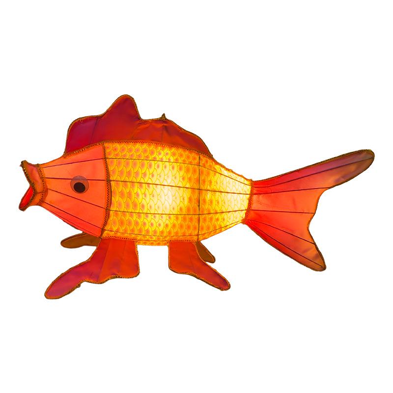 Outdoor Waterproof Koi Fish Lantern – Creative Luminous Decoration for Shopping Malls, Scenic Areas, and Commercial Streets.