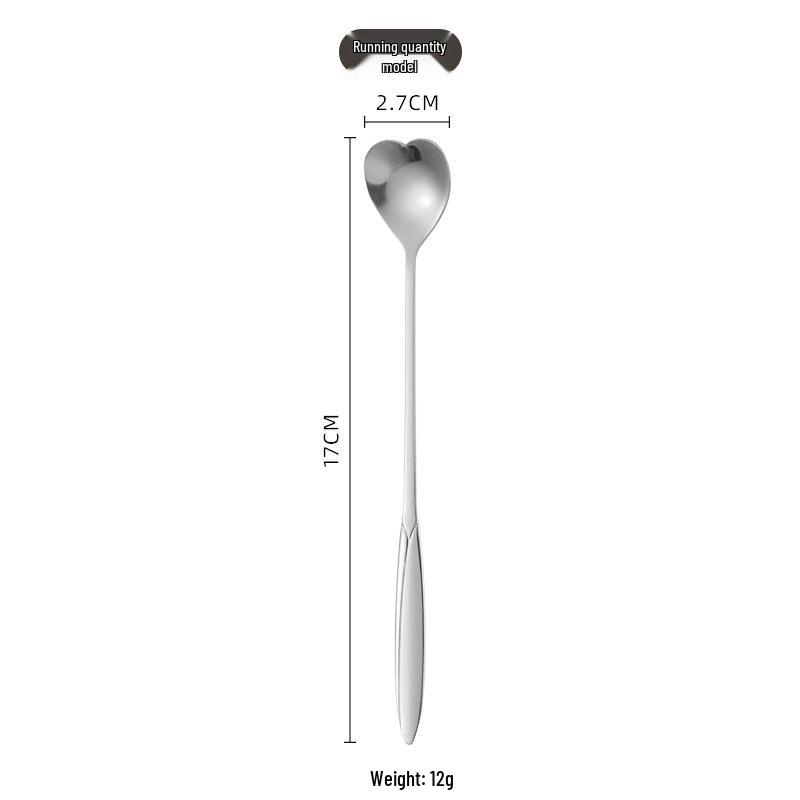 Cherry Blossom Stainless Steel Long Handle Coffee Spoon