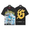 Maglietta da basket unisex con teschio e band rock: Nuova Tendenza Americana GODS Manica Corta