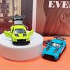 Pull-Back Sports Car Keychain: Cartoon Car Pendant & Keyring Toy for Bags