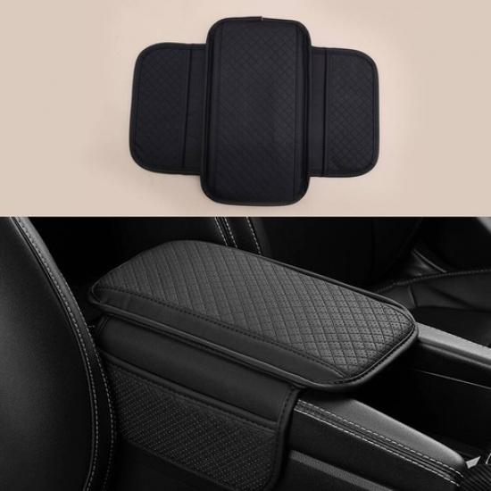 Car Center Console Armrest Box Mat with Storage Pocket Universal Arm Rest Pad