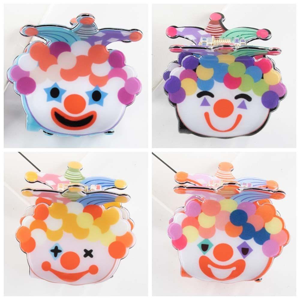 Кольорова кігтик для волосся клоуна Джокер Мультяшні затискачі для волосся Модна потворна лялька Акула Затискач Вечірка