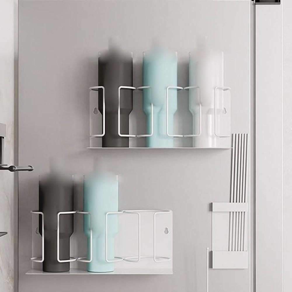 Magnetic Mount Tumbler Holder 3/4 Slot Fridge Storage Holder Cup Organizer  for Stanley Cups