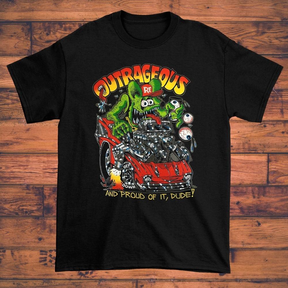 

Ed Roth Rat Fink Shirt Gift For Fan Black All Size Shirt Unisex T-Shirt L