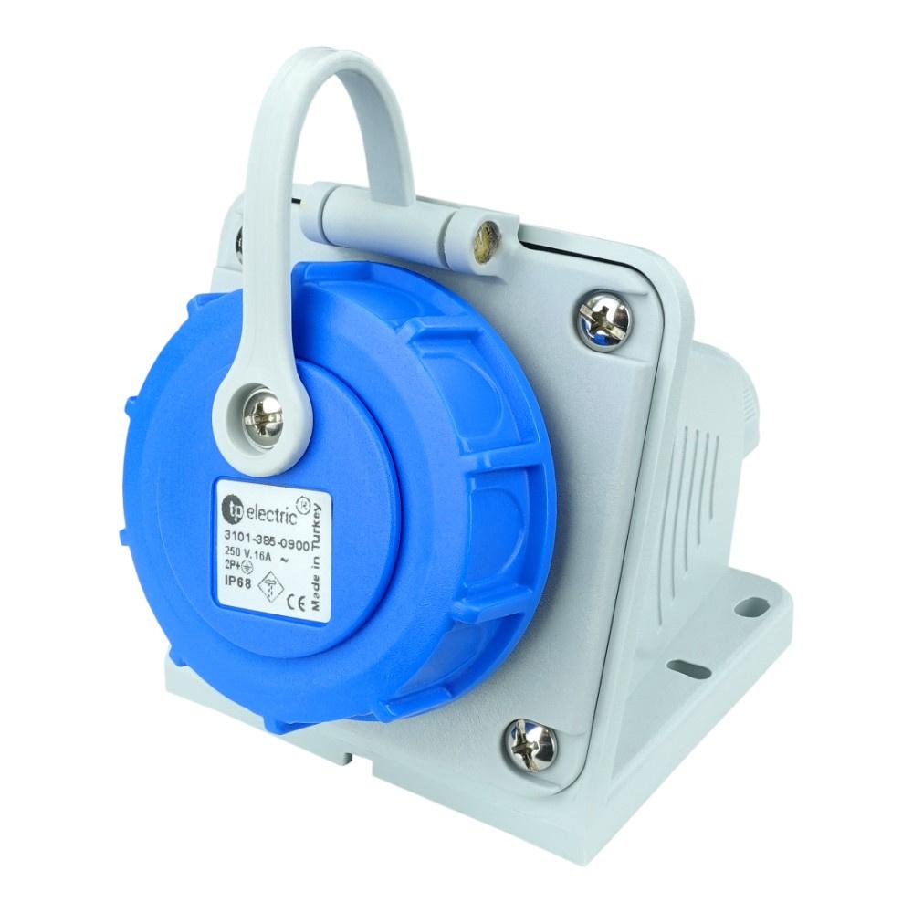 Hermetic Wall Socket 16A 2P+Z 230V Ip68 Surface-mounted Schuko 1162