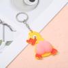 Cartoon Bouncy Butt Keychain - Soft Rubber Squeeze Pendant for Bags & Cars