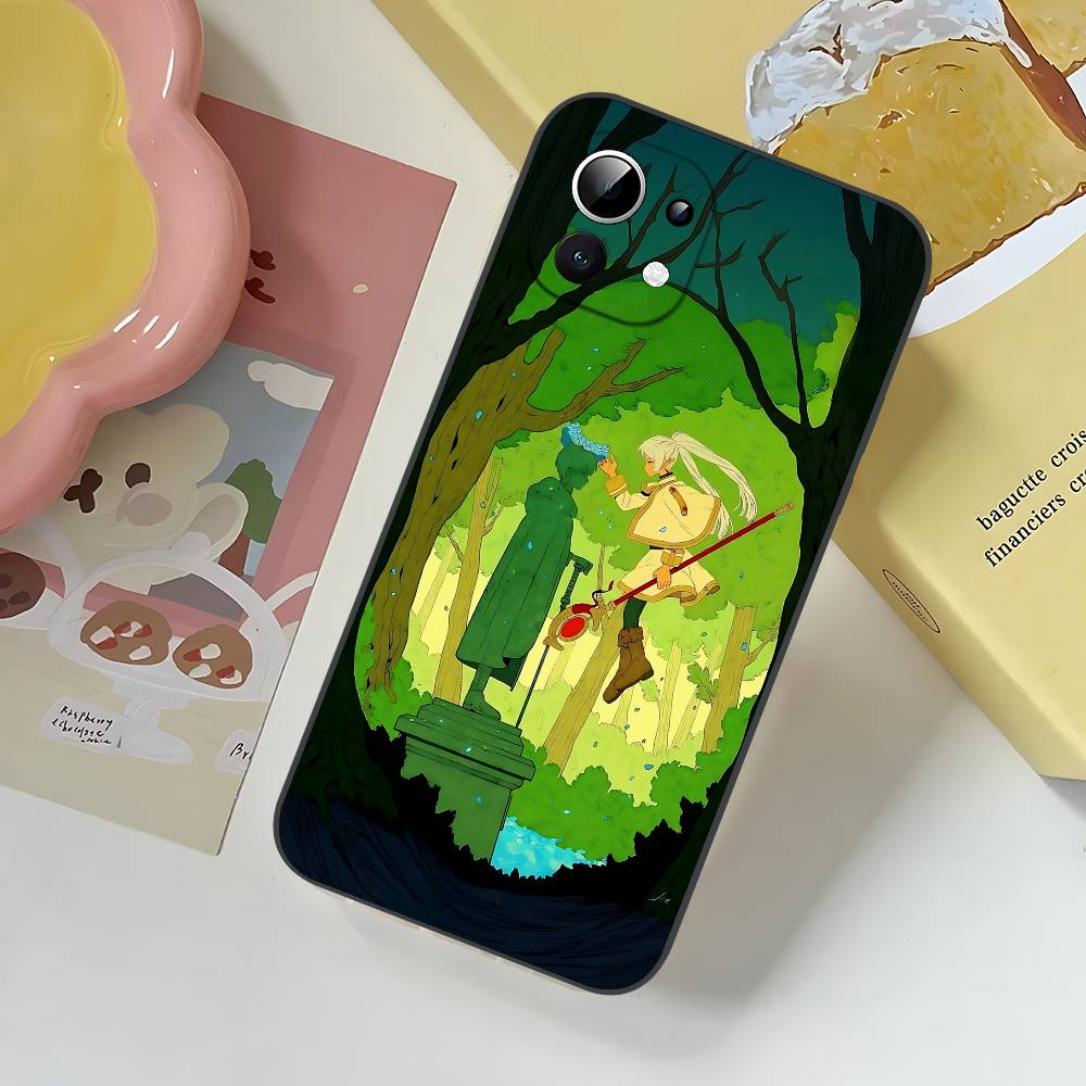 

Frieren Slim Black Shockproof Phone Case: Snug Fit For Xiaomi 12,11,12S Ultra & Redmi Note 11,10T,9,9A,8Pro,8T,5G Redmi Note 8 Pro