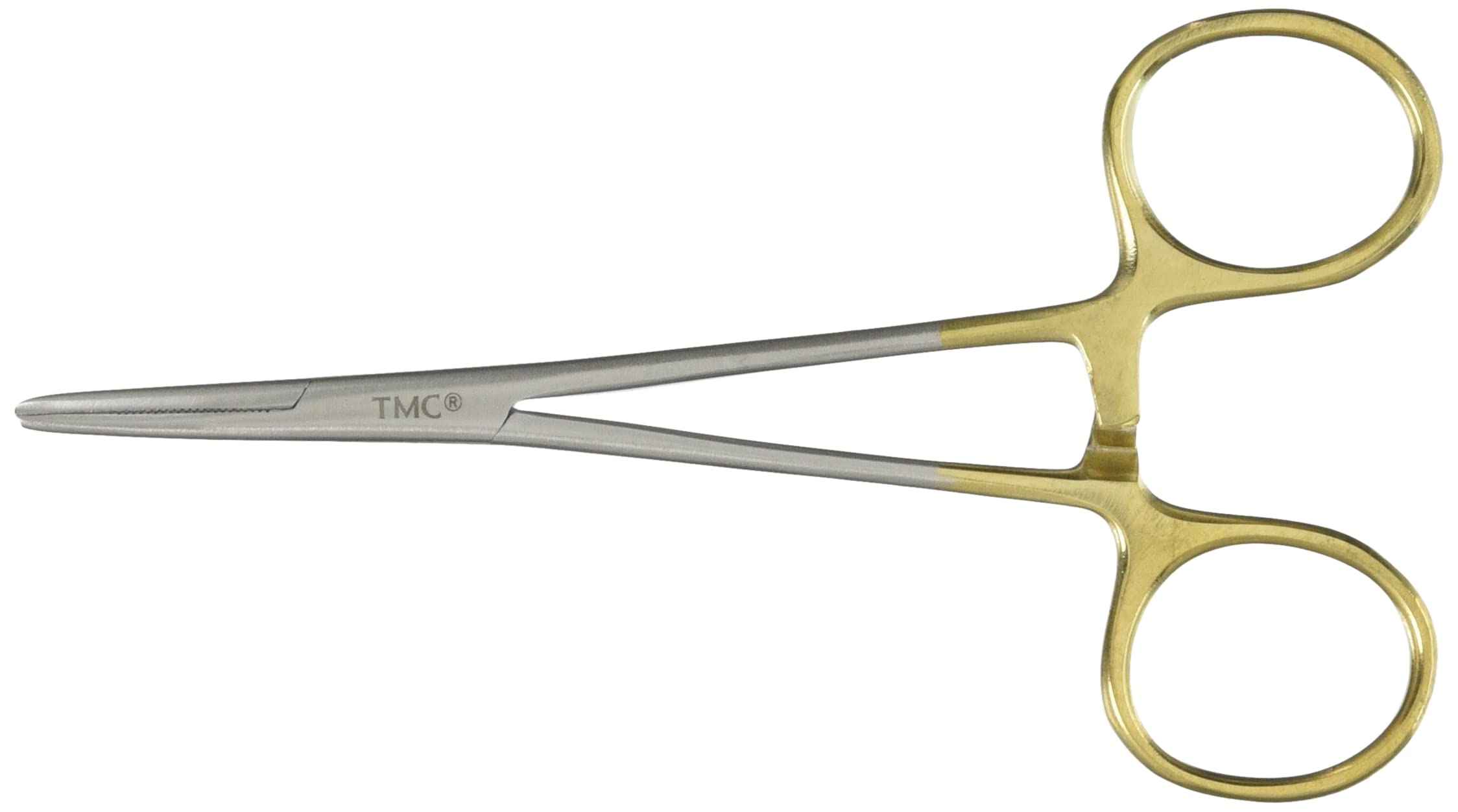 

TIEMCO TMC Forceps 4.5 Straight Gold