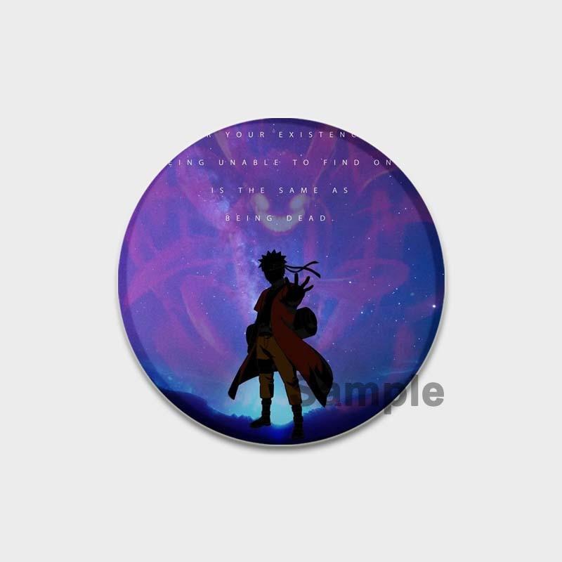 58MM 58mm Anime Figur Pins Cosplay Tegneserie Blikkmerker Manga Perifer mote Smykker Tilbehør Vifter Gaver Klesveske Dekor