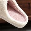 Fashion All Match Cartoon Eyes Cotton Women Slippers Winter White Faux Fur Pull On Slides Woman Non Slip Soft Bottom Plush Shoes Female