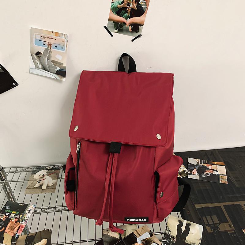 Men Women Backpack Student Large Capacity Schoolbag Travel Computer Bag