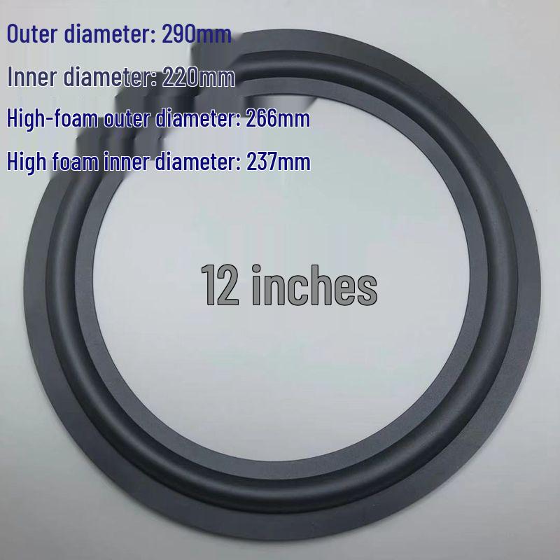 Rubber Edge Speaker Repair Rings - 1.5 To 12 Inch Range