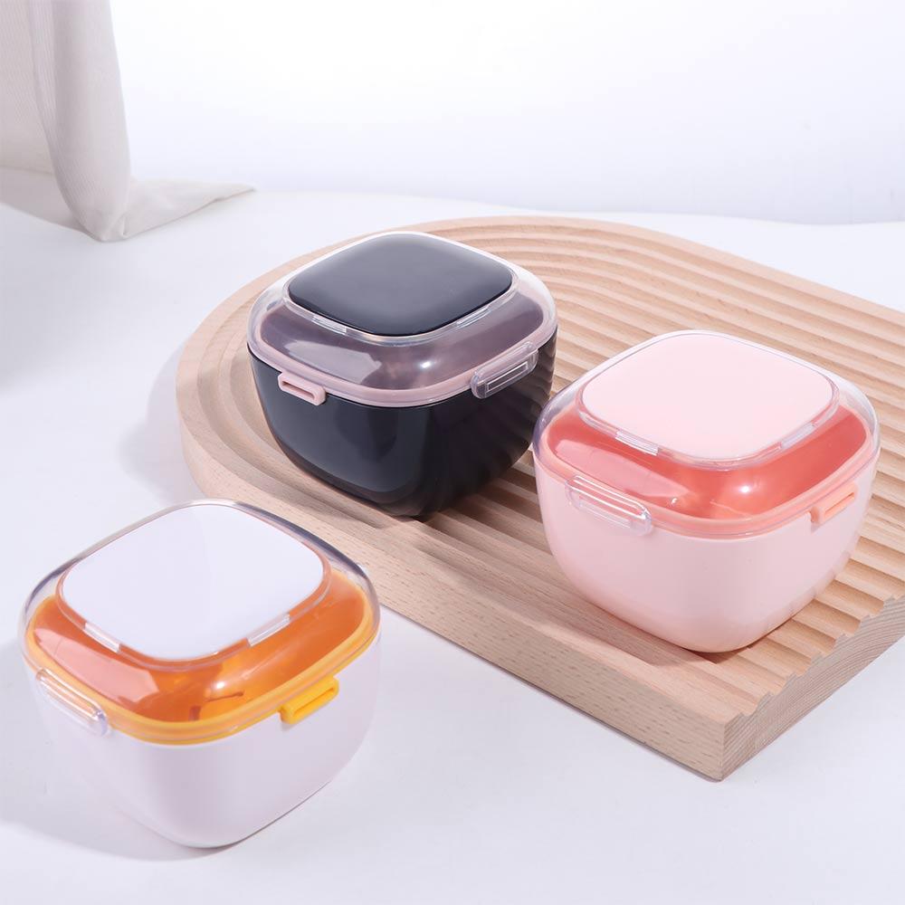 Sealed Orthodontic Retainer Storage Case Large Capacity Denture Soaking Cleaning Box  Travel