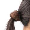 Haarband 100% Echtes Nerzhaar Seil Haargummi Seil Pferdeschwanz Schwanz Streifen Handgelenkband Vintage Elastisch Kopfschmuck Haarband
