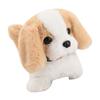 Simulation Plush Electric Puppy Battery Powered Walking Wagging Tail Barking Plush Puppy Dog Beige