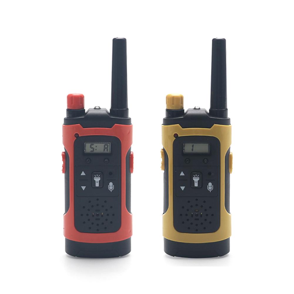 2db távolsági gyerek walkie talkie LED fénnyel 2 utas rádiós vezeték nélküli hordozható elektronikus gyerek kirakós játék