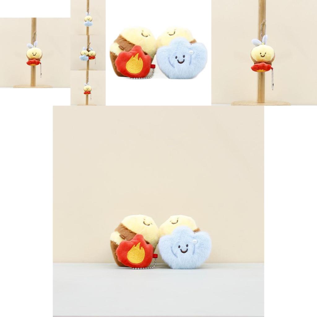 Adorable Cute Bee Plush Toy Magnet Keychain Bag Charm For Kids And Adults