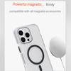 For iPhone 16 Pro Max Magnetic Case TPU PC TPE Shockproof Phone Back Cover