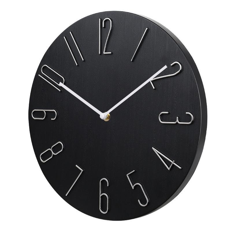 8-inch 20cm Clock Wall Hanging for Home Use, Silent, Simple, Luxurious, Creative, Wall Hanging, Living Room, Fashionable Clock