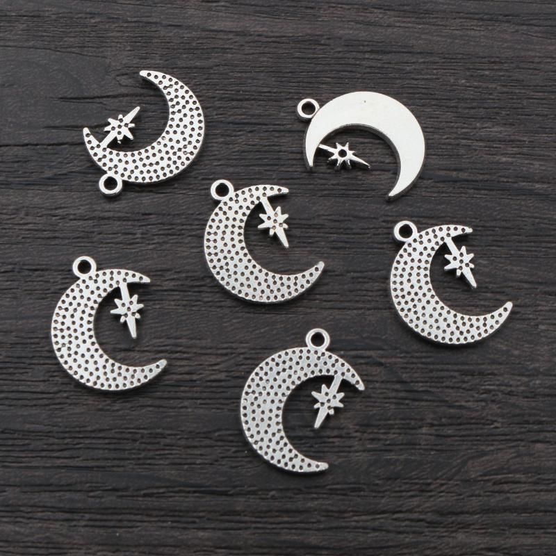 Nouvelle Mode Multi-styles Argent Ancien Plaqué Lunes Charms Alliage Métallique Pendentif Fabrication de Bijoux DIY Trouvailles Accessoires