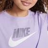 Nike Sportswear Logo Print Crew Neck Casual Short Sleeve T-Shirt Kids tops Purple DA6925-515