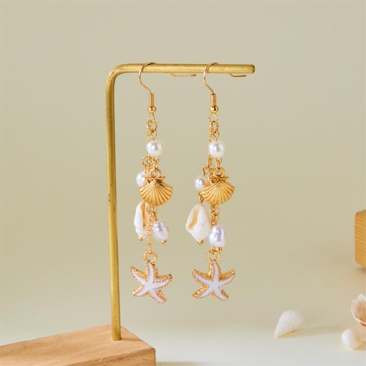 Nauticals Inspire Shell Shape Earrings Jewelry With Secure Hook Closure Comfortable Designs for Special Occasions