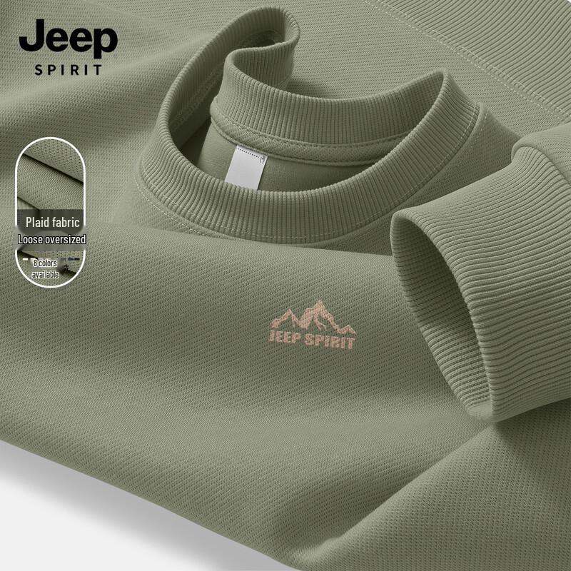 JEEP SPIRIT Men s Loose Fit Crewneck Sweatshirt 2XL