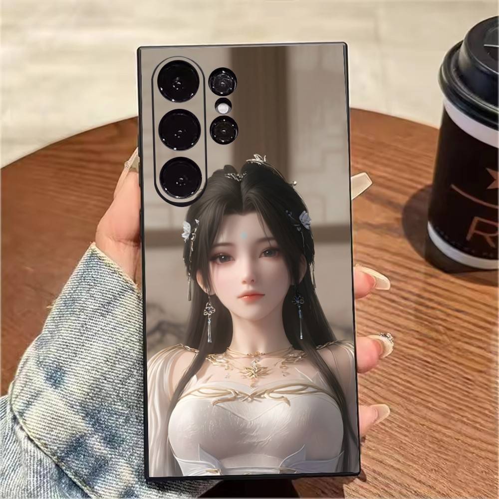 Shi-hao Fire Fairy Phone Case For Samsung S25,S24,S21,S22,S23,S20,Ultra,S26,Plus,Fe,Note,5G Black Cover