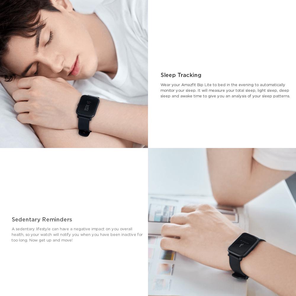 Buy Global Version Xiaomi Huami Amazfit Bip Lite Smart Watch 3ATM  Waterproof Fitness Health Tracker at affordable prices — free shipping,  real reviews with photos — Joom