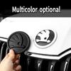 1Pcs Car ABS Logo Auto Front Hood Emblem Rear Trunk Cover For Skoda S Octavia Rapid Fabia A7 Superb KAMIQ Roomster VRS