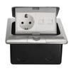 Type 45 Multi-functional Recessed Pop-up Floor Socket with RJ45 and USB, UK and EU Compatible