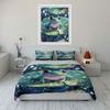Colorful Frog Decorative Set Soft Comfortable Duvet Cover Bedding Set Included 1*Duvet Cover & 2*Pillowcases, Gift