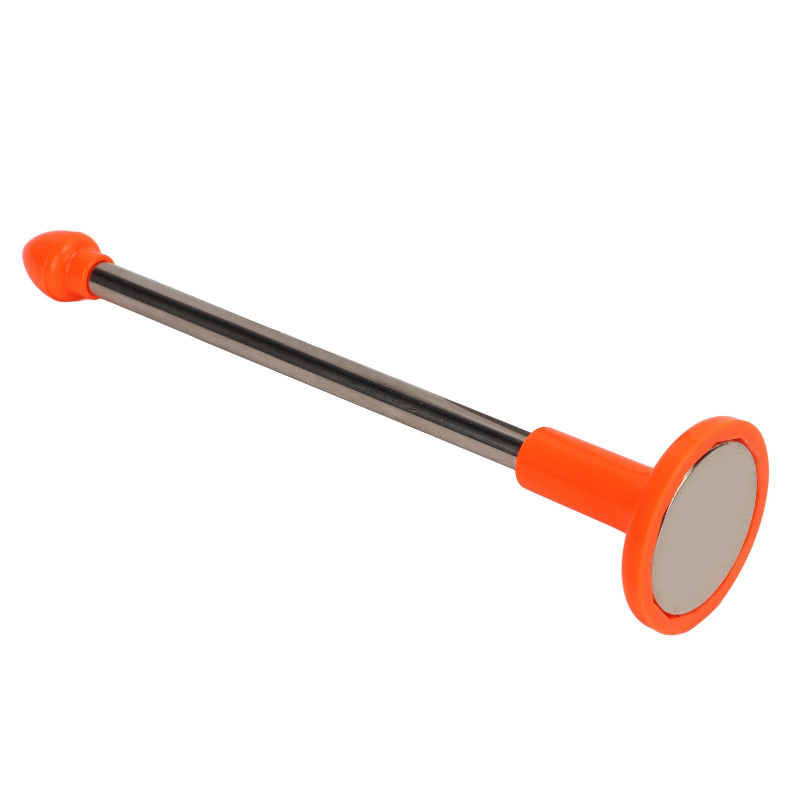 Golf Cutting Direction Indicator Orange 2 Sections Telescopic Golf Alignment Swing Training Aid Stick