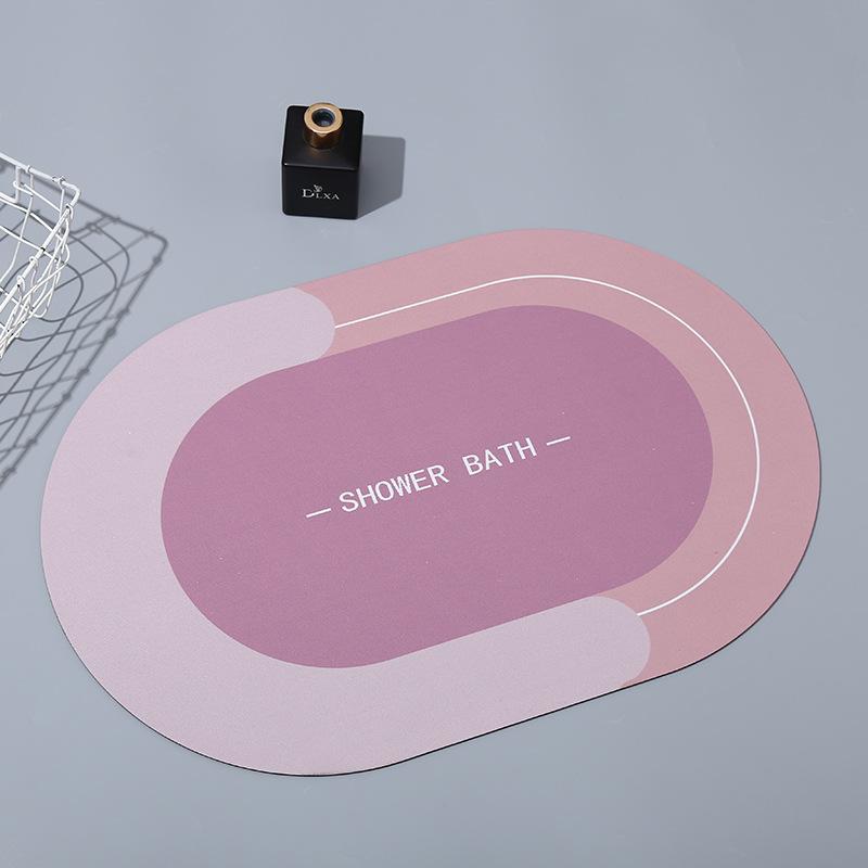 Nordic Minimalist Style Kitchen Floor Mat Bathroom Bathroom Door Mat Entry Door Mat Resistant To Dirty Diatom Mud Foot Mat